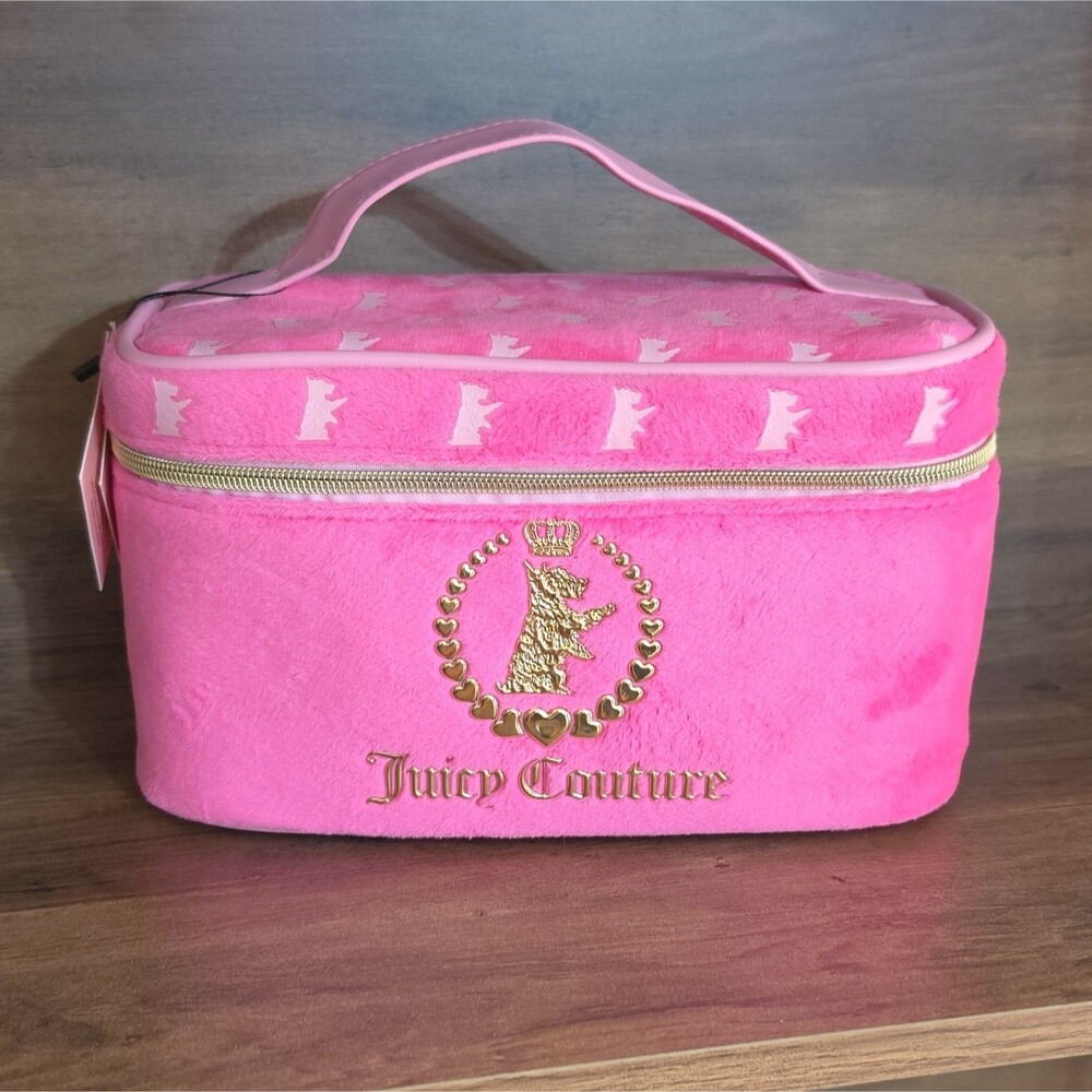 Juicy Couture Pink Travel Case Vanity Bag